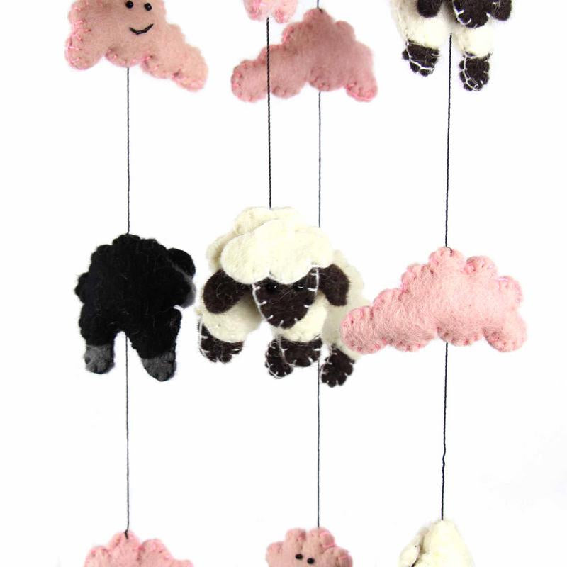 Global Groove Pink Counting Sheep Mobile