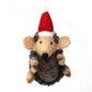 Global Groove Hand Felted Hedgehog Holiday Ornament