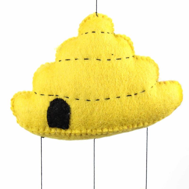 Global Groove Felt Beehive Mobile