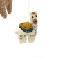 Global Groove Handcrafted Felt Little Llamas Mobile