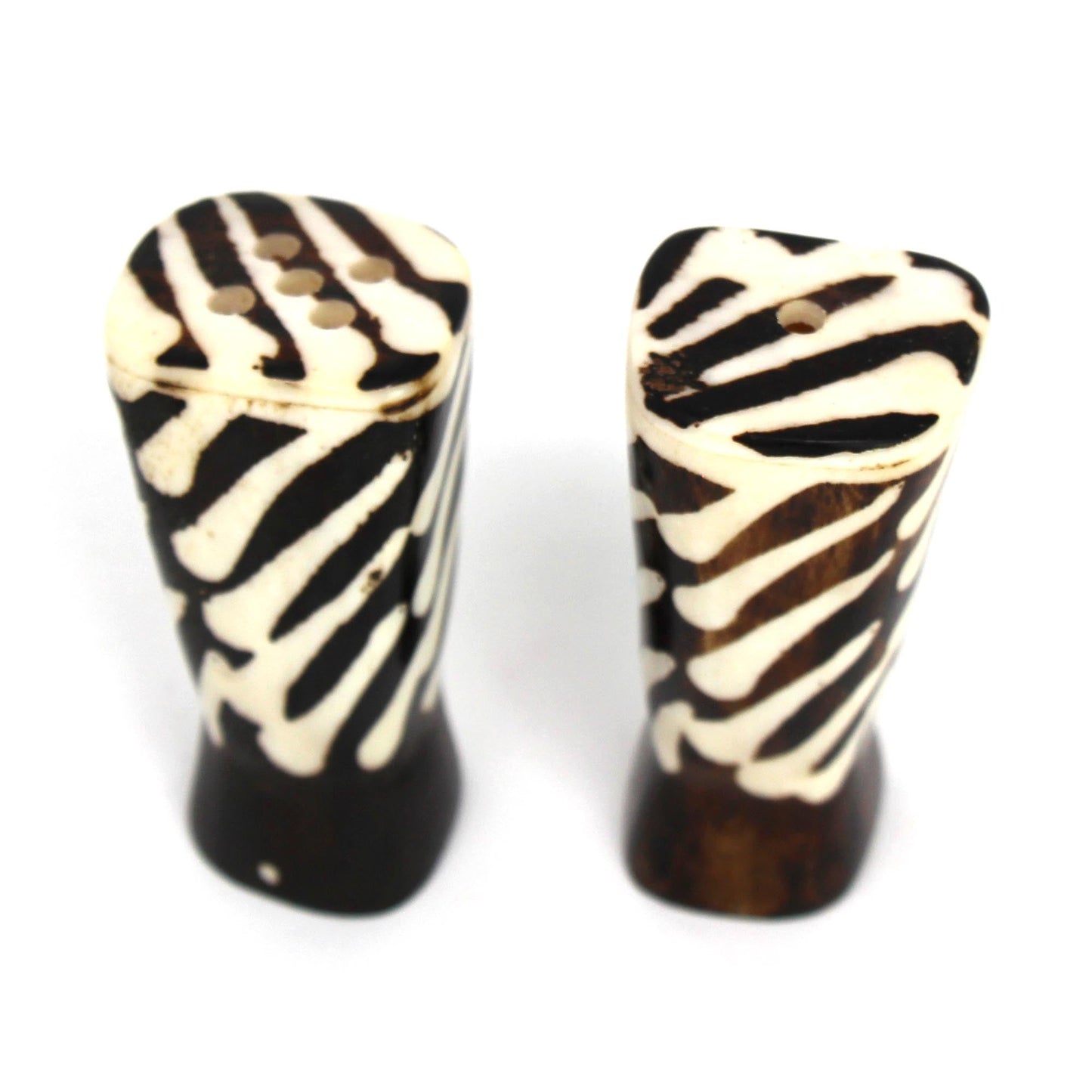 Jedando Handicrafts African Natural Bone Salt & Pepper Shakers