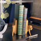 Jedando Handicrafts Carved Wood Lion Book Ends