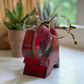 Asha Handicrafts Elephant Eyeglass Stand in Red Wash