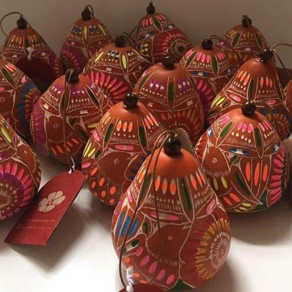 Blossom Inspirations Christmas Gourd Ornament Adviento | Jungle Pillows