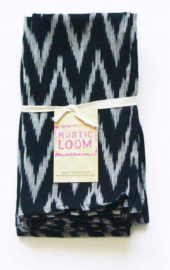 Rustic Loom Black Gray Zig Zag Handwoven Ikat Table Napkin
Jungle Pillows
