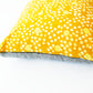 Rustic Loom Maize Gold Coral Dot Batik Blockprinted Cotton Pillow