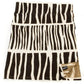 Swahili African Modern Zebresse Organic Cotton Mudcloth Throw