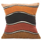 Swahili African Modern Mali Terrain Organic Cotton Pillow