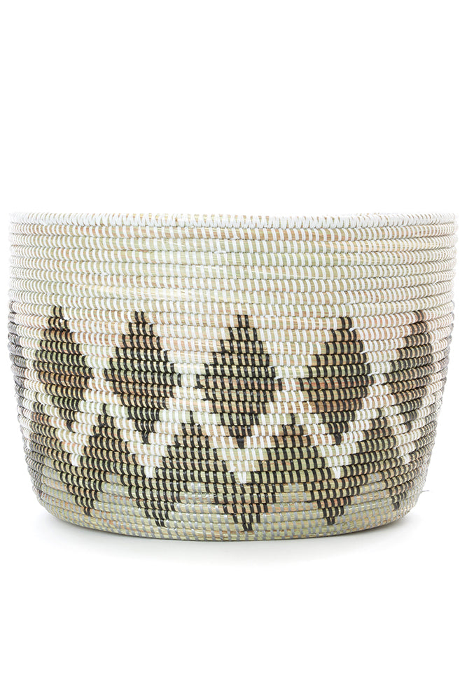 Swahili African Modern Diamond Design Knitting Basket