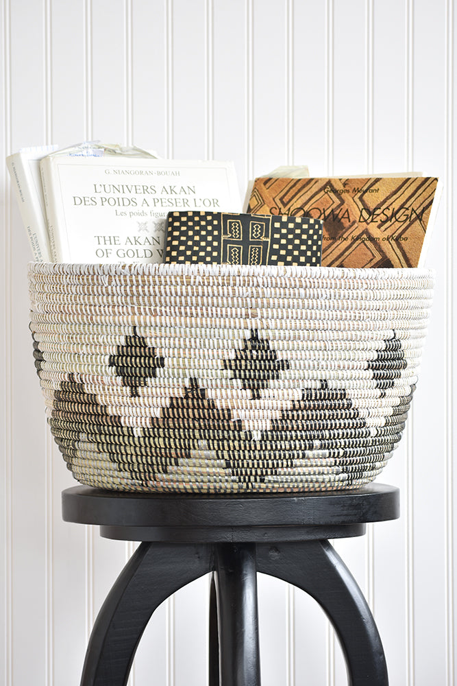 Swahili African Modern Diamond Design Knitting Basket