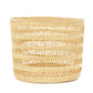 Swahili African Modern Set of Three Veta Vera Lace Weave Basket Bins