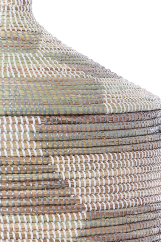 Swahili African Modern Large Silver and White Prayer Mat Hamper