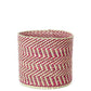 Swahili African Modern Berry & Natural Maila Milulu Reed Baskets
