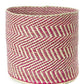 Swahili African Modern Berry & Natural Maila Milulu Reed Baskets